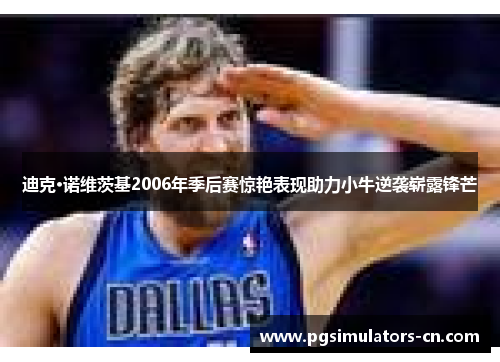 迪克·诺维茨基2006年季后赛惊艳表现助力小牛逆袭崭露锋芒 迪克·诺维茨基2006年季后赛惊艳表现助力小牛逆袭崭露锋芒